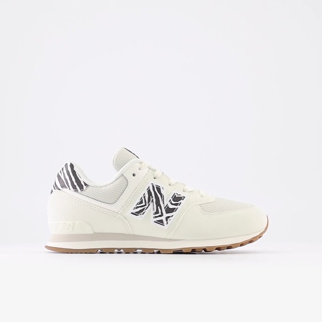 Amazon.com | New Balance Girls 574 V1 Animal Lace-Up Sneaker, Sea