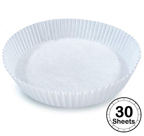COOKINGFARM Air Fryer Parchment Paper, Dutch Oven Liners, Disposable Liners, 12.60" (30 Count)