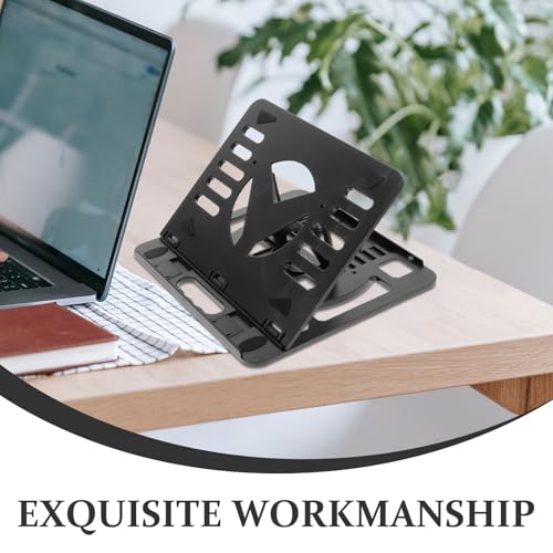 Base plegable ajustable para laptop de plástico negro miniatura 7