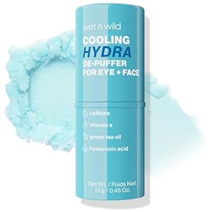 wet n wild Cooling Hydra De-Puffer, Soothing Face Makeup Primer Stick with Vitamin E & Caffeine, Instant Skin Refreshments for All Skin Types and Complexions, Vegan & Cruelty-Free