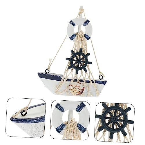 Garneck Mesa De Jantar Mediterrânea Decoração De Veleiro Modelo De Veleiro Ornamento De Veleiro Deco