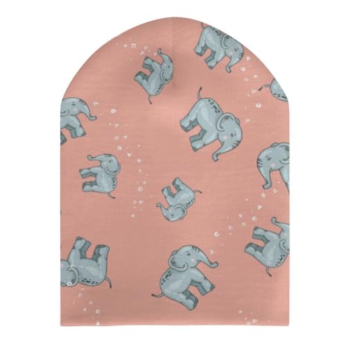 Cute Cartoon Elephant Pattern Kids Beanie Hat for for Girls Boys Children Cap Winter Knitted Chemo Cancer Headwear Accessories Gifts Decoration Black3