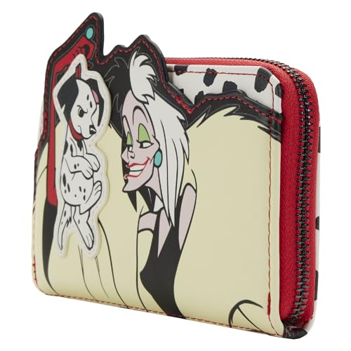 Loungefly DISNEY 101 DALMATIANS VILLAINS SCENE CRUELLA WALLET2
