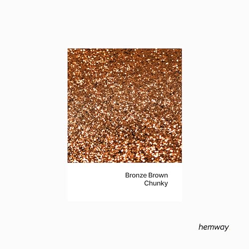 Hemway Ultra Sparkle Glitter Bronze Brown 100g Chunky - Image 2