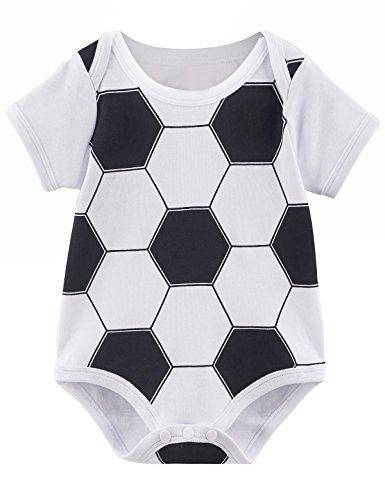 Preisvergleich Produktbild MOMBEBE COSLAND Baby Jungen Fußball Kostüm Body (6-12 Monate, Fußball)