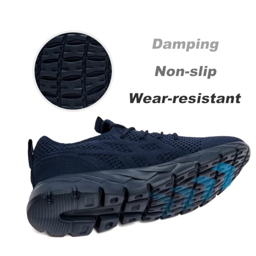Image of DLWKIPV Mens Running Shoes Sneakers Non Slip Slip On Tennis Lightweight Athletic Cushioned Comfort for Walking Gym Fitness & Daily Training Leisure Sports