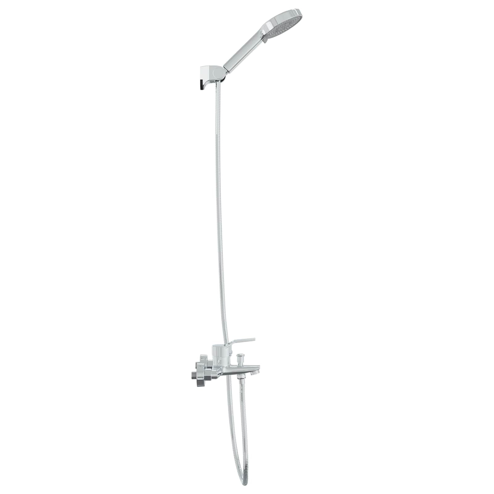 Juego de alcachofa de ducha cromada G de 1 2 pulgadas, latón con 5 tipos de chorro, ahorro de agua, alta presión, ducha de lluvia para baño Wellness
