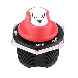 Scheidingsschakelaar batterij auto, EBTOOLS offroad voertuig waterdicht Max 32V DC 200A CONT 300A INT aan-uit…