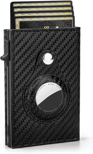 CARBON FIBER Men's Wallet, RFID Blocking, Slim, Credit Card Holder, Men's Wallet (Black)