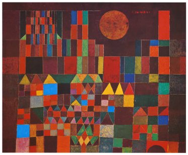 Peinture à l'huile Castle and Sun Paul Klee pour réveiller un mur blanc avec l'art moderne