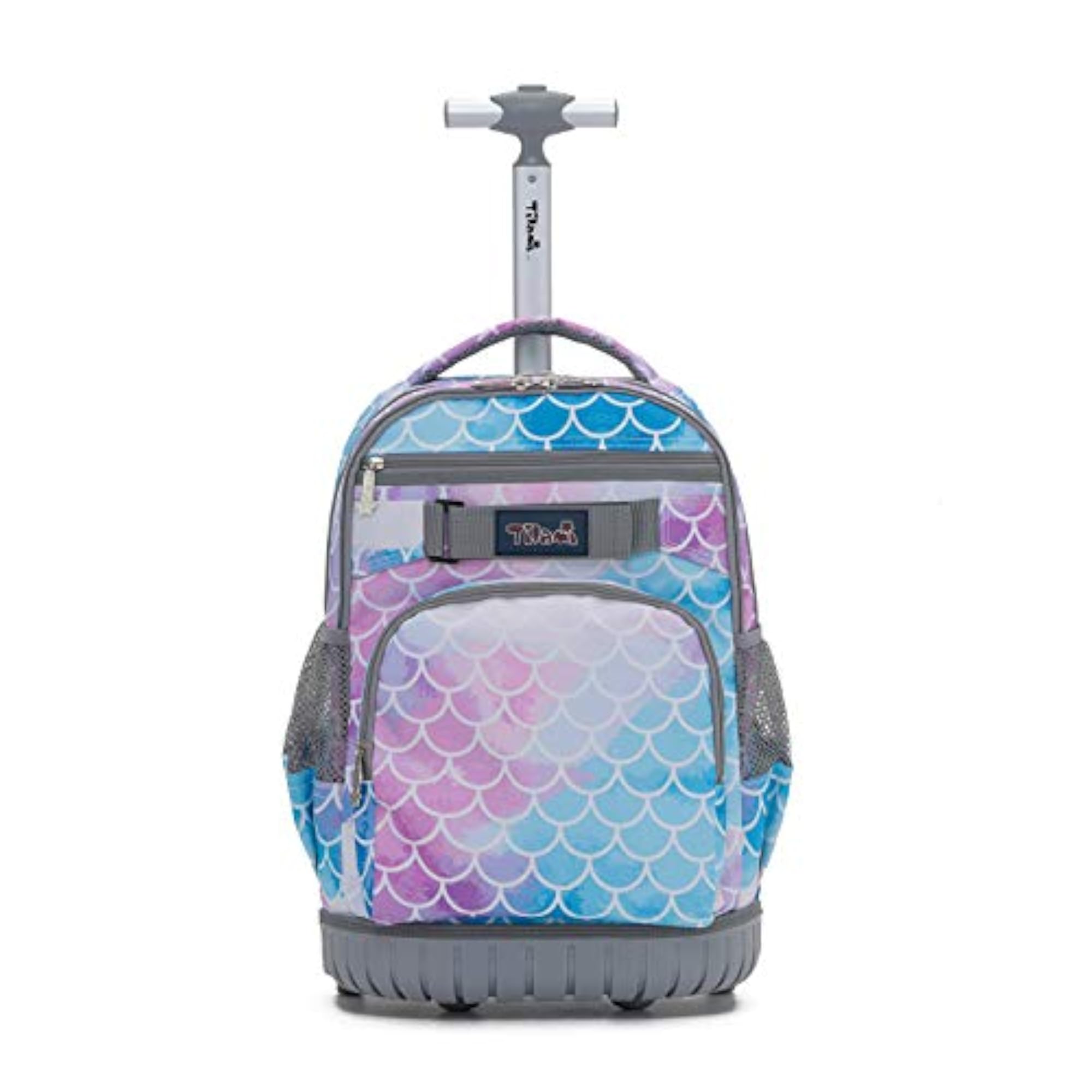 Rolling Backpack with Concealed Pockets and Wheel Cover