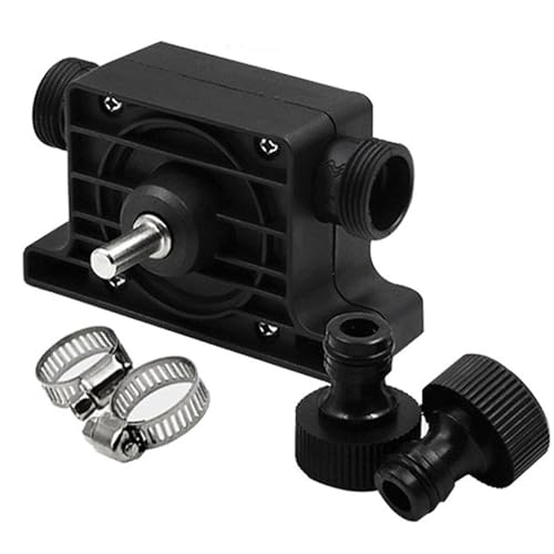 LIMEOW 1 Satz Bohrmaschinenpumpe, Bohrmaschine Akkuschrauber Pumpe, Wasserpumpe Akkuschrauber für Mit Wasseröl Betriebene Dieselmotoren, Flüssigwasser, Usw, Max 3500U/Min