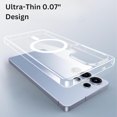 Image of ShieldTech Crystal Clear Back Case Cover for Samsung Galaxy S25 Ultra 5G | Hard PC & TPU | Wireless Charging Compatible Cover for Samsung Galaxy S25 Ultra 5G | Transparent