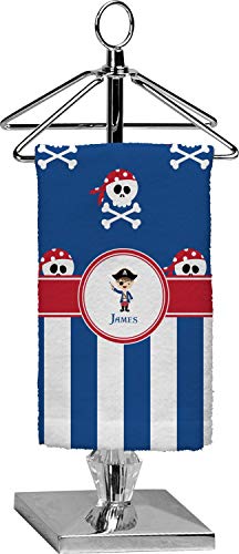 YouCustomizeIt Personalized Blue Pirate Finger Tip Towel - Full Print
