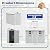 Greesum 4x8FT Plastic Storage Shed with Floor, Resin Outdoor Storaged Sheds with Lockable Door, All Weather Tool Shed with Window and Vent, Easy Assembly for Garden, Patio, Backyard, Light Gray