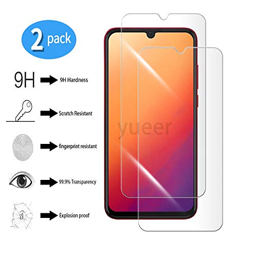 yueer [2 Piezas BLU G8 V9 Protector de Pantalla,[ 9H Dureza ][Alta Definicion] Cristal Templado BLU G8 V9.