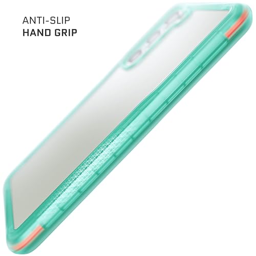 Image of Ghostek Covert Galaxy S23 Plus Phone Case Clear with Military Grade Shockproof Protection, Non-Slip Grip, Protective Silicone Cover Designed for 2023 Samsung Galaxy S23+ (6.6 inch) (Teal)