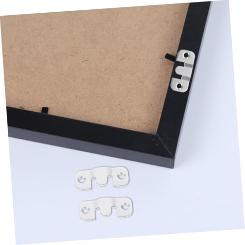 Image of 20pcs Interlocking Flush Mount Bracket for Picture Hanging Heavy Duty Wall Mount Hardware for Frames Mirrors and Artwork Display
