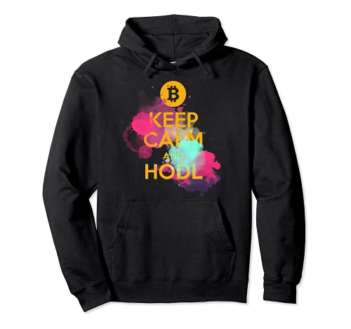Bitcoin & Crypto - Keep Calm and HODL Sudadera con Capucha