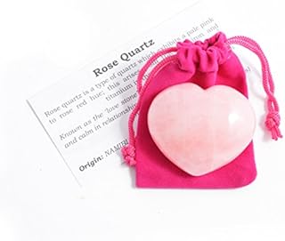 Rose Quartz Heart & Pouch