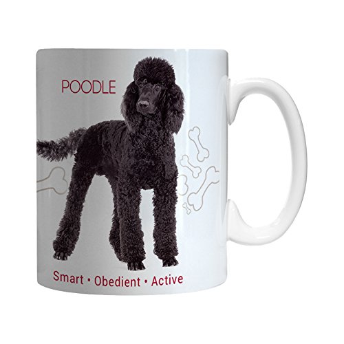 Boelter Brands Black Poodle Ceramic Mug, 11-ounce