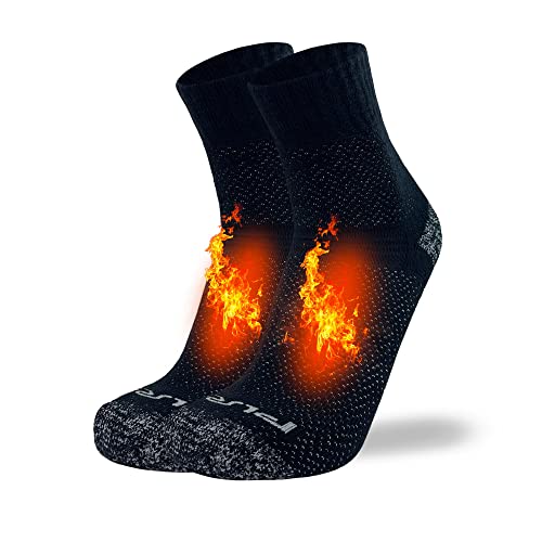 Knit Thermal Socks - Warm Thermal Wool Crew Socks for Cold Winter Weather Snow