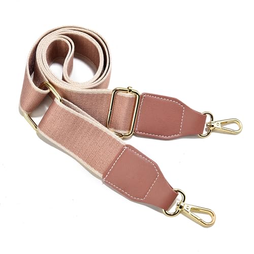 Image of Purse Strap Wide Replacement Crossbody Bag Straps, 1.5 inch Canvas Handbag Shoulder Strap, Adjustable Tote Belt(Gold Hardware