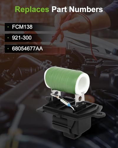Image of SCITOO HVAC Blower Motor Resistor Regulator Fit for 2008-2016 for Chrysler Town & Country,2008-2019 for Dodge Grand Caravan,2009-2019 for Dodge Journey,OE-68054677AA Resistor Replacement