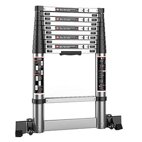 Teleskopleiter Familie im Freien Frei skalierbar Rahmen aus Aluminiumlegierung stark und robust Das Pedal verbreitern Lagergewicht 150kg