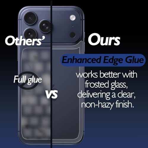 Shacoryze for iPhone 17 Pro Back Screen Protector(2-Pack), iPhone 17 Pro Back Glass Protector iPhone17 Pro Back Protector (6.3 inch) — view 3