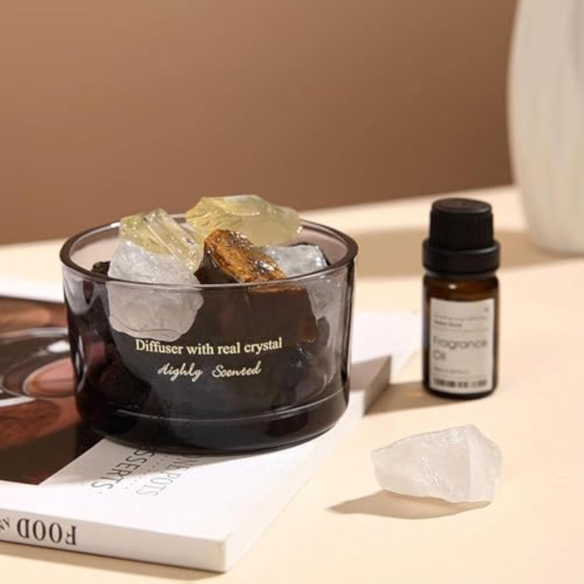 Aromatherapy Crystal Stone Diffuser Set with Essential Oil