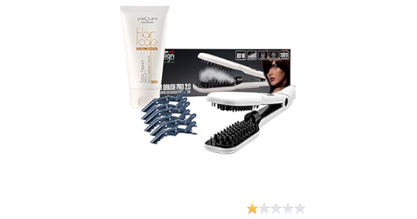 PACK CEPILLO DE VAPOR ALISADOR + 6 PINZAS PROFESIONALES + ...