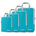 Gonex Compression Packing Cubes Set, Expandable Packing Organizers 4pcs (Blue)