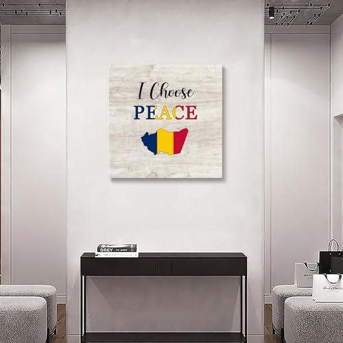 Lienzo de pared de la bandera de Chad para una decoración inspiradora en la escuela y el hogar 6