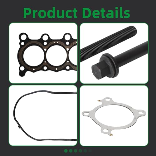 Image of Riyhhc Cylinder Head Gasket & Head Bolt Set Fit for Honda Accord 2018-2022, for Civic 2016-2021, for CR-V CRV 2017-2021 1.5L L4 Replace HS55383 1225159B004 122516A0A01