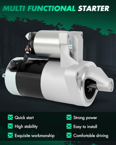 Image of SCITOO Starter Motor fit for Chevrolet for Tracker 2000-2003 L4 2.0L 122cid M.T.,for Suzuki for Vitara 2000-2003 L4 2.0L 2000cc M.T. Replacement Starter 17837