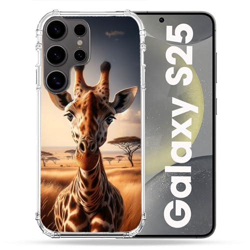 Coque Samsung S25 Cokitec Girafe antichoc et rigide pour smartphone