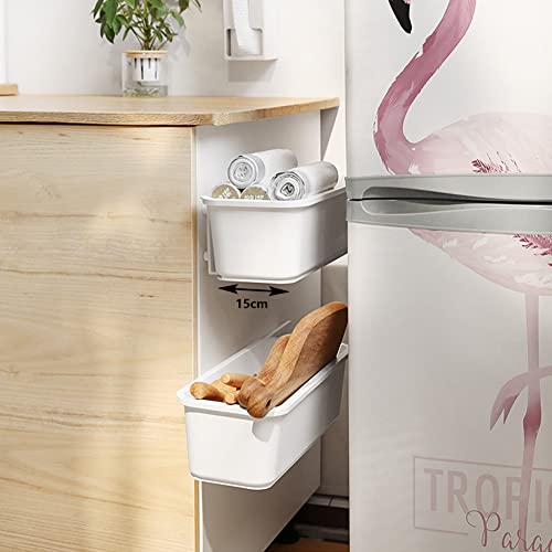 YHANEC 2 Pcs Under Sink Storage, Pull Out Kitchen Organiser, Slide Out Cabinet Storage Baskets - Image 4