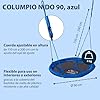 HUDORA Columpio Nido 90 - Columpio Nido de plástico Azul para hasta 100 kg - Columpio Colgante de 90 cm de diámetro para Interior y Exterior -Columpio Familiar de Regulable para niños y Adultos #1