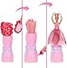 Barbie Petal Pop Scented Doll with Rose Dress & Accessories, Bouquet Reveal with Pet Bunny & Surprises Like Watering Can, Necklace & Earrings​​​