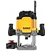 Dewalt 2.300 Watt Oberfräse DWE627KT (Leerlaufdrehzahl 9.000-22.000 min-1, Fräskorbhub 80 mm, max. Fräs-ø 50 mm, mit Sanftanlauf & Parallelanschlag, inkl. Zubehör, Absaug-Adapter & T STAK Box VI)