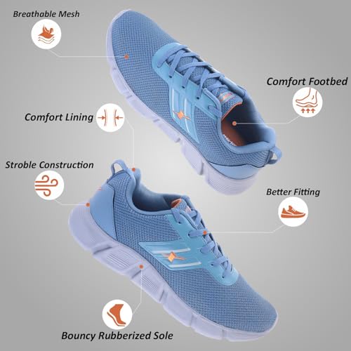 Image of SPARX SM-9046 Men's Sports Shoes | High-Grip Sole, Soft Cushioning & Stylish Lace-Up Design