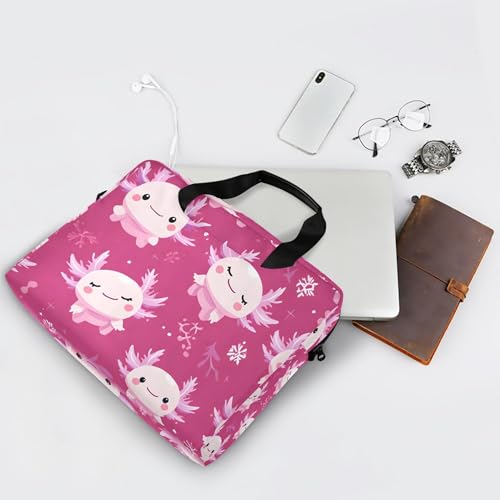 Maletín portátil con diseño axolotl para laptop 13-15.6" miniatura 7