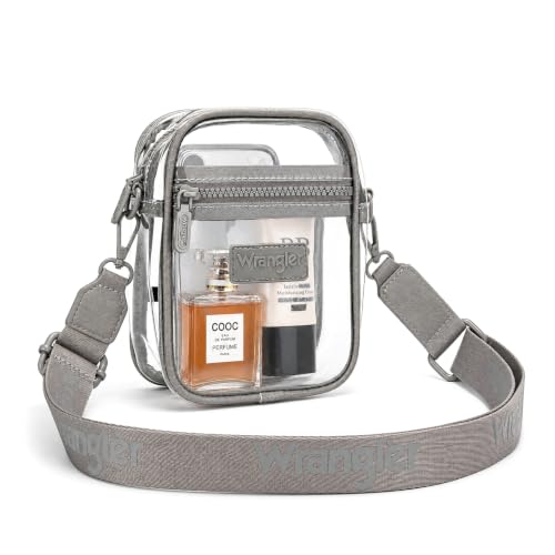 Image of Wrangler Clear Bag for Stadium Events Crossbody Purse for Concerts, Sports