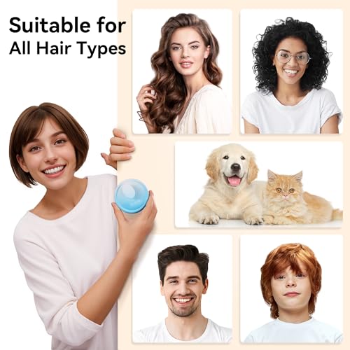 Image of HEETA Scalp Massager Hair Growth, Soft Silicone Scalp Scrubber Shampoo Brush for Exfoliation, Dandruff Removal Head Massage Stress Relax, Wet & Dry Use for Thick Thin Curly Hair Care, Gradient Blue