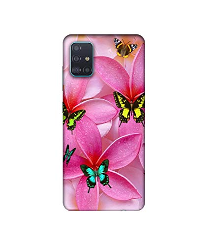 Image of Amazon Brand - Solimo Designer B-Butterflies 3D Printed Hard Back Case Mobile Cover for Samsung Galaxy A51