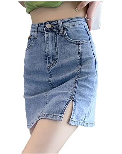 Jupe en jean femme Alloaone le style décontracté pour vos sorties estivales