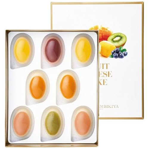 お歳暮ギフト・銀座千疋屋 銀座 フルーツ チーズケーキ|ピーチ・マンゴー・レモン各2個・キウイ・ミックスベリー各1個|冬ギフト 手土産 贈物 お供え