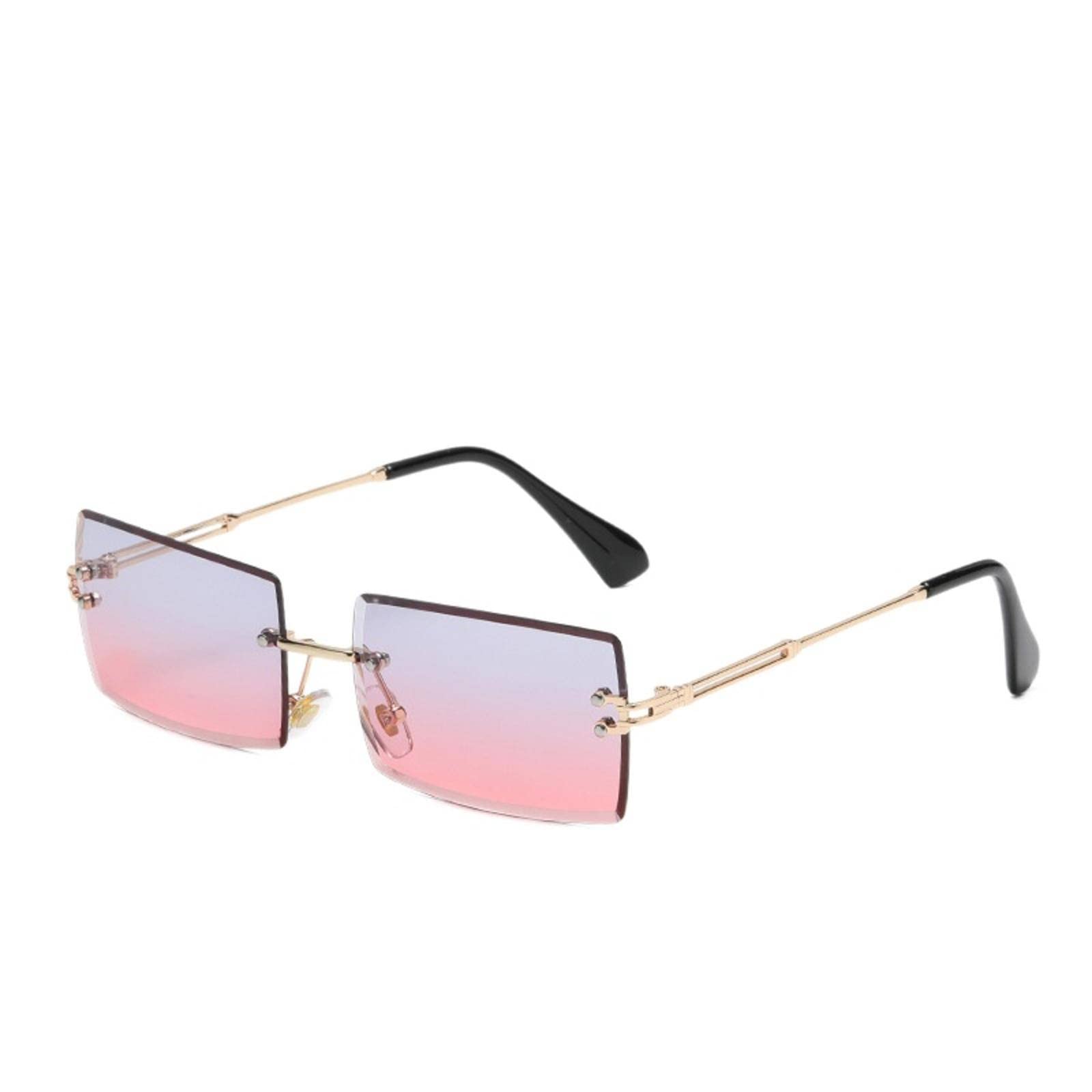 MBETA Fashion frameless trimming square gradient sunglasses sunglasses