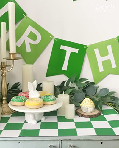 Image of Letjolt Green Happy Birthday Banner Green Garland 13pcs